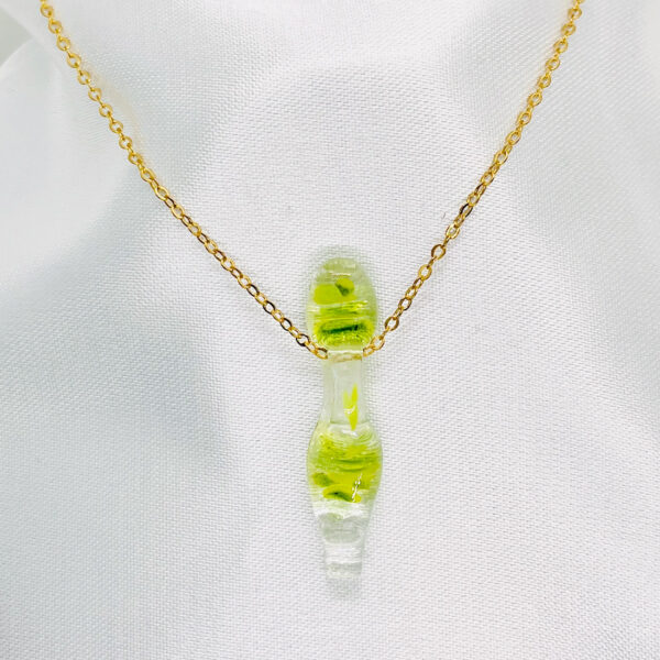 Handgemaakt glasjuweel Lucent Limoen