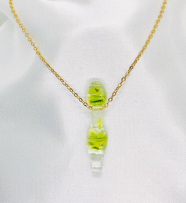 Handgemaakt glasjuweel Lucent Limoen