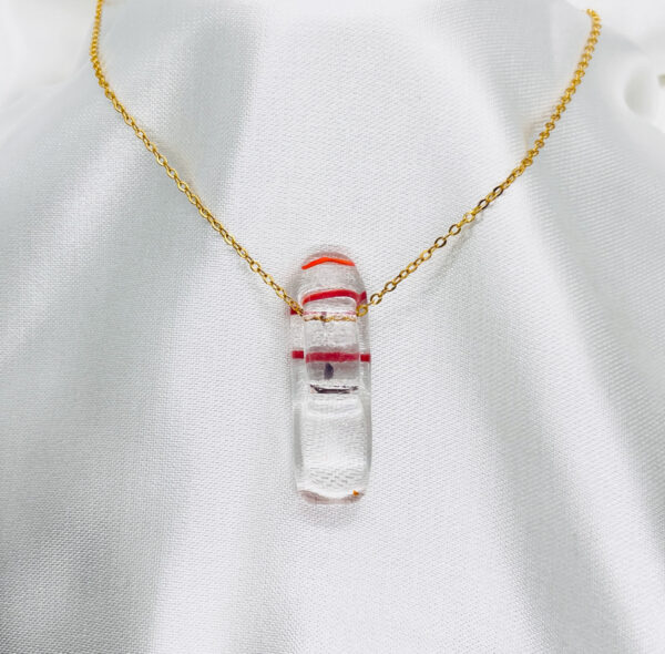 Handgemaakt glasjuweel Lucent Rood