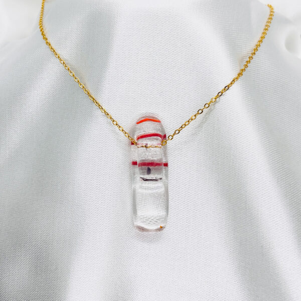 Handgemaakt glasjuweel Lucent Rood